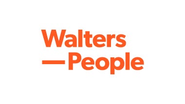 Walters People logo with orange background